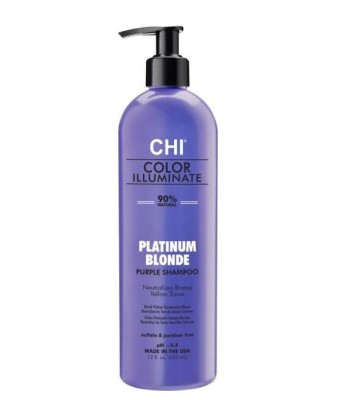 Farouk Chi Ionic Color Illuminate Shampoo Platinium Blonde Ph 5.5 Szampon Neutralizujący Żółte Refleksy 355ml