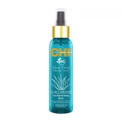 Farouk Chi Aloe Vera Curls Defined Curl Reactivating Spray Odświeżający do Włosów Kręconych 177ml
