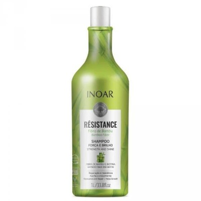 Inoar Resistance Bambu Shampoo - Szampon, Wzmacniający z Bambusem, po Keratynie, 1000ml