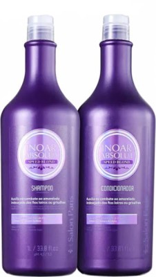 INOAR Absolut Speed Blond Zestaw Prezentowy Shampoo Conditioner Szampon Odżywka dla Włosów Blond po Zabiegu Keratynowym 2x 1000ml