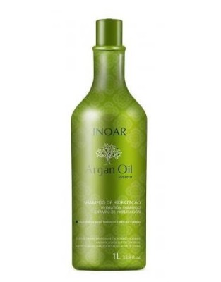 INOAR Argan Oil Shampoo - Szampon po keratynowym prostowaniu włosów z olejkiem arganowym, 1000ml