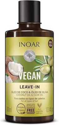 INOAR Vegan Leav-inConditioner  Odżywka Nawilżająca do Włosów 300ml