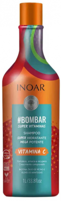 INOAR Bombar Szampon Regenerujący po Keratynowym Prostowaniu Włosów 1000ml