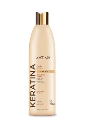 Kativa Keratina, Cystein, Protein Shampoo, Szampon z Keratyną, Cysteiną i Proteinami do Włosów Zniszczonych, 355ml