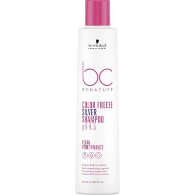 Schwarzkopf Bc Color Freeze Silver Shampoo pH 4.5 Szampon Chłodne Odcienie 250ml