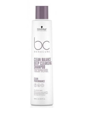 Schwarzkopf Bc Clean Balance Deep Cleansing Shampoo Tocopherol, Szampon Głęboko Oczyszczający 250ml