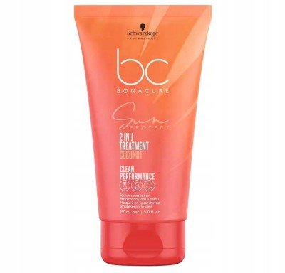 Schwarzkopf BC Bonacure Sun Protect 2 IN 1 Treatment Odżywcza Maska do Włosów, 150ml