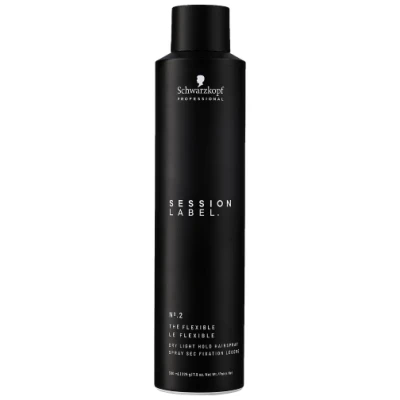 Schwarzkopf Session Label Flexible Dry Light Hold Spray Suchy Lakier do Włosów 300ml