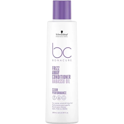 Schwarzkopf Bc Frizz Away Conditioner, Wygładzająca Włosy Odżywka z Olejem Babassu, 200ml