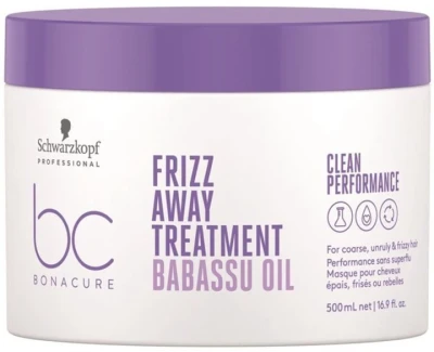 Schwarzkopf Bc Frizz Away Treatment, Wygłądzająca Maska do Włosów Puszących Się, 500ml