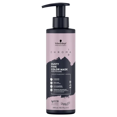 Schwarzkopf Chroma ID Dusty Pink Bonding Mask 9,5-19 - Maska Koloryzująca Włosy, Brudny Róż, 300ml