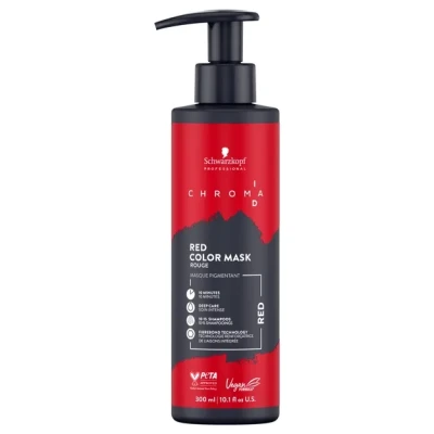Schwarzkopf Chroma ID Red Mask, Maska do Włosów Intensywnie Koloryzująca, Czerwona, 300ml