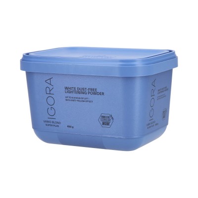 Schwarzkopf Igora Vario Blond Super Plus Fibre Bezpyłowy Rozjaśniacz z Plexem do 8 Tonów 450g