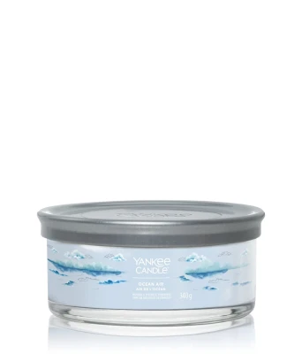 Yankee Candle Signature Tumbler Ocean Air, Świeca Sojowa z Pięcioma Knotami, 340g