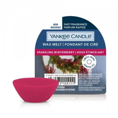 Yankee Candle Wax Melt Sparkling Winterberry, Wosk Zapachowy, 22g