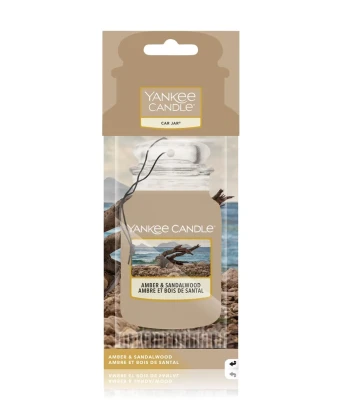 Yankee Candle Car Jar Amber & Sandalwood, Zapachowa Zawieszka do Samochodu