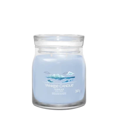 Yankee Candle Signature Large Ocean Air, Duża Świeca Sojowa z Pięcioma Knotami, 368g