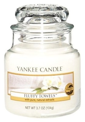 Yankee Candle Mała Świeca Zapachowa Fluffy Towels Puszyste Ręczniki 104g