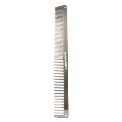 Babyliss Metal Comb - Metalowy Grzebień do Strzyżenia, Super Cienki, Gun Steel,  M3843E
