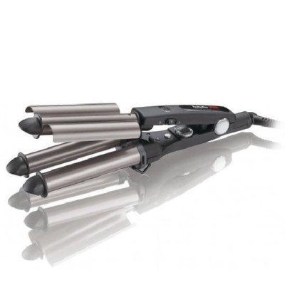 BaByliss PRO Triple Barrel Waver, Falownica do Włosów Tytanowo-Turmalinowa BAB2269TTE