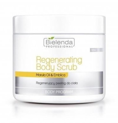 Bielenda Professional Regenerating Body Scrub Regenerujący Peeling do Ciała z Olejkiem Maruli 550g