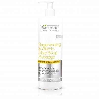 Bielenda Professional Regenerating & Vitamin Olive Body Massage Regenerująco-Witaminowa Oliwka do Masażu Ciała 500ml