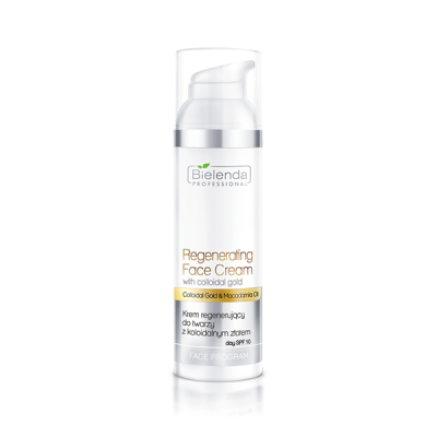 Bielenda Professional Krem Regenerujący do Twarzy z Koloidalnym Złotem Spf 10 100ml