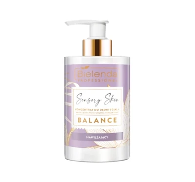 Bielenda Professional Sensory Skin, Nawilżający Koncentrat do Dłoni i Ciała  BALANCE 300ml
