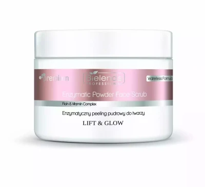Bielenda Professional Lift&Glow, Enzymatyczny Pieeling Pudrowy do Twarzy, 100g