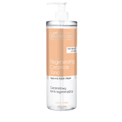 Bielenda Professional Lipid Care Hyaluronic Acid & Collagen, Ceramidowy Tonik Regenerujący do Twarzy, 500ml