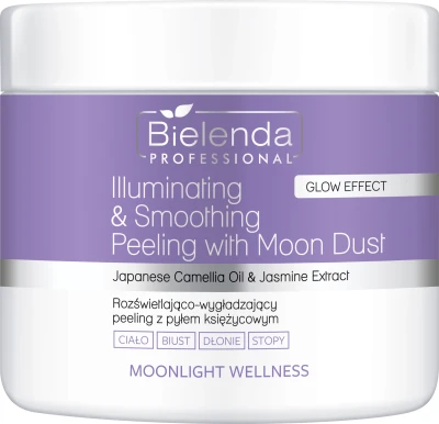 Bielenda Illuminating & Smoothing Peeling Whit Moon Dust, Rozświetlająco-Wygładzający Peeling Z Pyłem Księżycowym, 550g