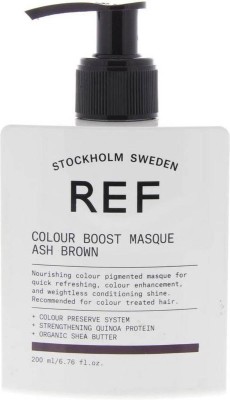 REF Colour Boost Masque Ash Brown Organiczna Maska Odświeżająca Kolor Włosów Popielaty Brąz 200ml