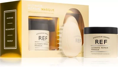 REF Ultimate Repair Masque Maska Regenerująca do Włosów Zniszczonych, 250ml + Szczotka Gratis