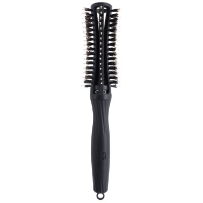 Olivia Garden Finger Brush Round S Black Szczotka Okrągła do Rozczesywania Włosów i Masażu Mała Czarna