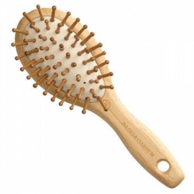 Olivia Garden Bamboo Touch Massage Szczotka Bambusowa z Drewnianą Szczeciną do Masażu Głowy, Rozmiar XS, 1006