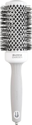 Olivia Garden Expert Blowout Shine White&Grey Brush, Ceramiczna Szczotka z Jonizacją do Modelowania Włosów, 55mm