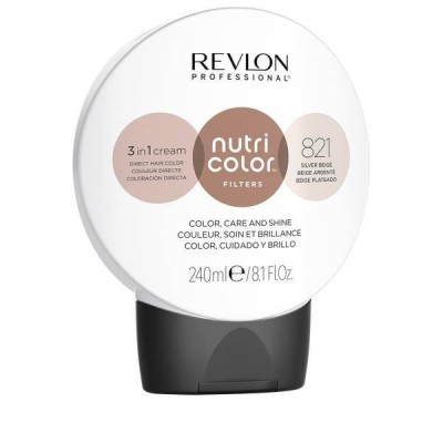 Revlon Nutri Color Creme - Maska Koloryzująca do Włosów Farbowanych - Srebrny Beż - 821, 240ml