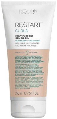 Revlon Re-Start Curls Transformative Oil, Nawilżający Olejek Żelowy do Włosów Kręconych, 150ml
