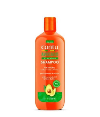 Cantu Avocado Hydrating Shampoo Sulfate Free, Nawilżający Szampon do Włosów Suchych i Kręconych, 400ml