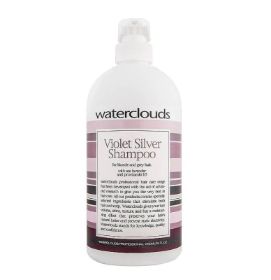 Waterclouds Violet Silver Shampoo, Szampon Neutralizujący do Włosów Blond i Siwych, 1000ml