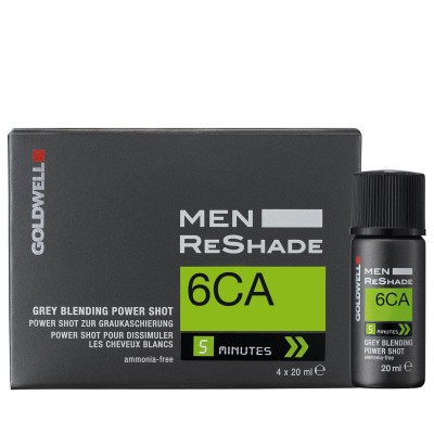 Zestaw Goldwell Men Reshade Power Shot Odsiwiacz do włosów - Men Reshade 6CA - Chłodny Popielaty Ciemny Blond 4x 20ml