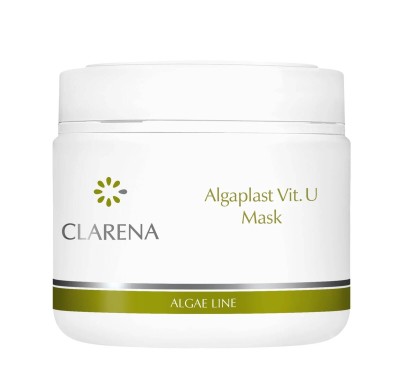 Clarena Algaplast Vit U, Uspokajająca Maska Algowa do Cery Naczyniowej i z Trądzikiem Różowatym, 500ml