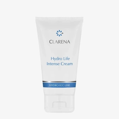 Clarena Hydro Life Intense Cream, Krem Intensywnie Nawilżający do Twarzy, 150ml