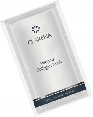 Clarena Sleeping Collagen Mask, Maska Energetyzująca z Kolagenem na Noc, 5ml