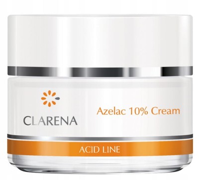 Clarena Azelac 10% Cream, Krem z 10% kwasem Azelainowym dla Cery Trądzikowej i z Przebarwieniami, 50ml