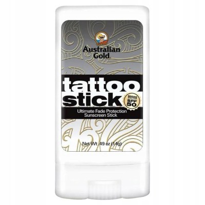 Australian Gold SPF 50+ Tattoo Stick, Sztyft Przeciwsłoneczny do Tatuaży, 15ml