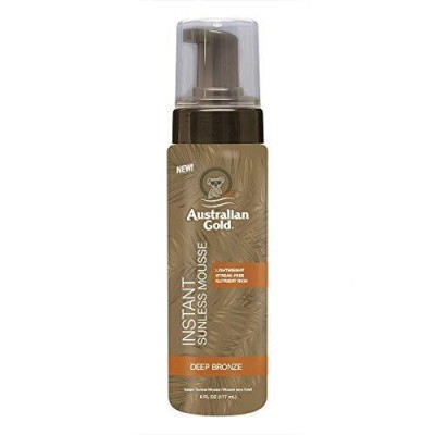 Australian Gold, Self-tanning Instant Sunless Mousse, Deep Bronze, Mus Samoopalający, Głęboki Brąz, 177ml