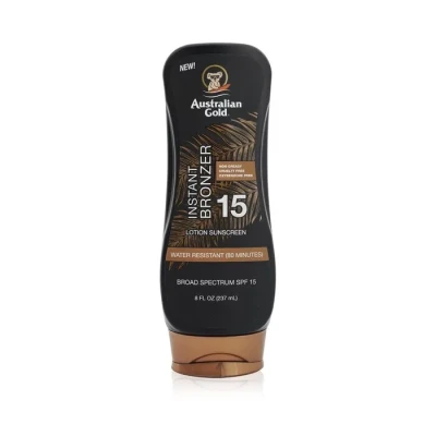 Australian Gold Lotion Sunscreen SPF 15 with Instant Bronzer, Balsam do Opalania z Bronzerem i Filtrem UV, 237ml