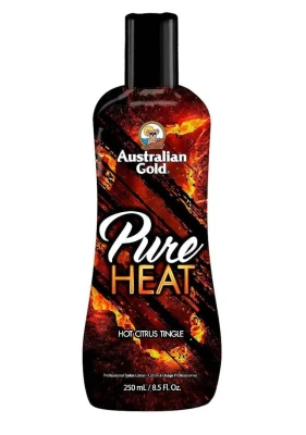 Australian Gold Pure Heat Bronzing Lotion, Mocny Wzmacniacz Opalenizny, Bronzer, Ciemny Brąz, 250ml