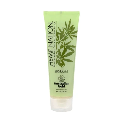 Australian Gold Hemp Nation Agave&Lime Body Scrub, Delikatny Peeling do Ciała, Oczyszcza i Wygładza Skórę, 235ml